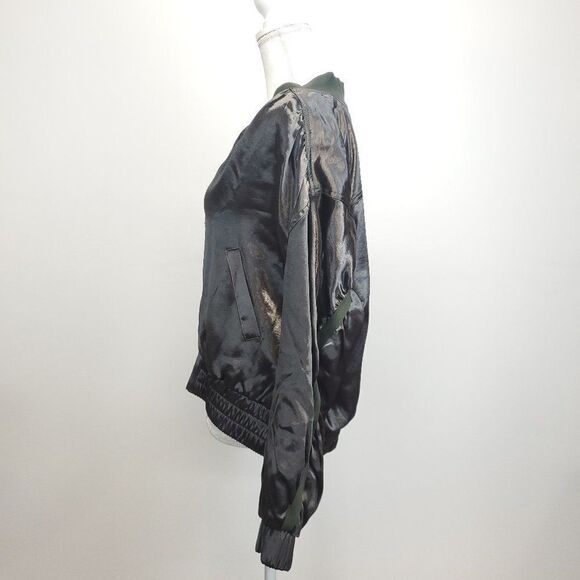 Free People Movement Relay Zip Up Satin Knit Collared Jacket - Picture 8 of 15